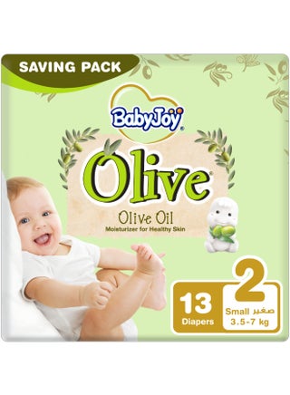 Olive Tape Diaper, Size 2, Small, 3.5-7 Kg, Saving Pack, 13 Diapers - pnsku/N53357716A/45/_/1728274066/7d746244-c951-4cd6-b801-3ea5be25c758