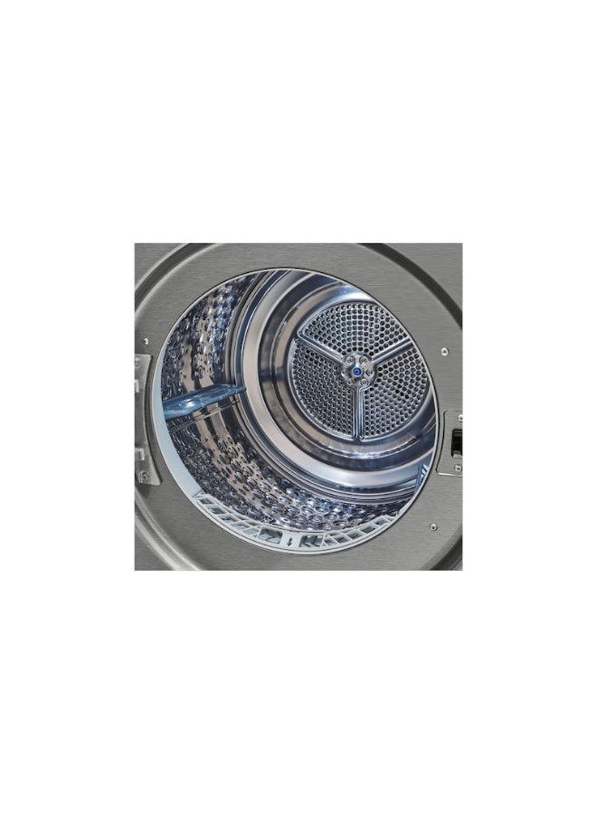 إل جي مجفف ملابس مزدوج العاكس سعة 10 كجم، تجفيف بالاستشعار، عناية بالحساسية، عناية بالحوض، تجفيف موفر للطاقة، RH10V9PV2W فضي 10.1 kg RH10V9PV2W فضي - Image 5