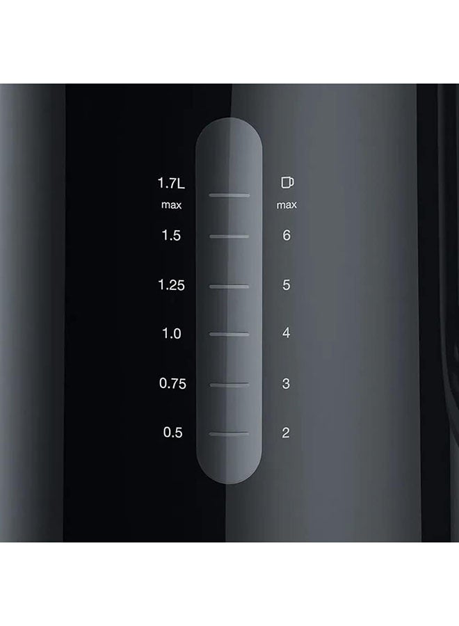 BRAUN Elecrtic Kettle, 360° Rotating Base , Removable Limescale Filter, BPA Free Plastic 1.7 L 2200 W WK1100BK Black - Image 3