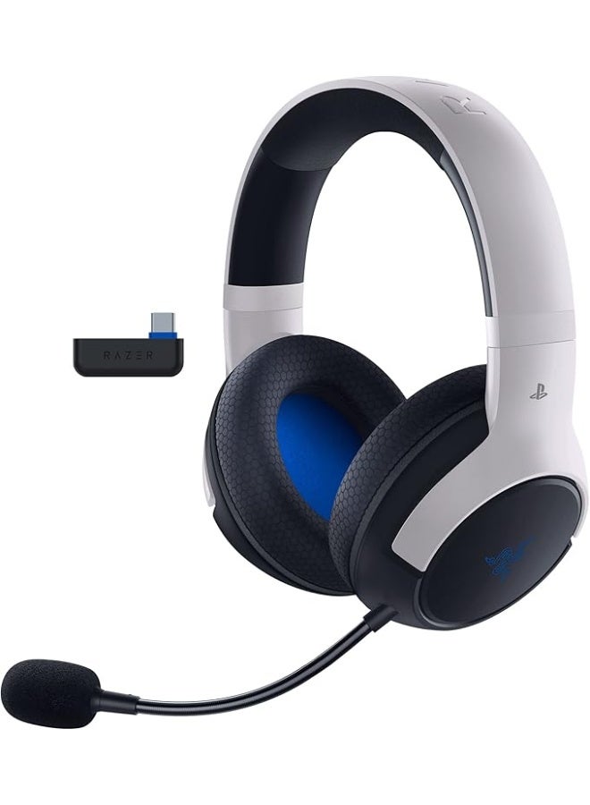 Razer Kaira X Wired Gaming Headset for Playstation 5 / PS5, PS4, PC, Mac, Mobile: 50mm Drivers - HyperClear Cardioid Mic - Memory Foam Cushions - On-Headset Controls - White & Black I RZ04-03970700-R3G1 - Image 1