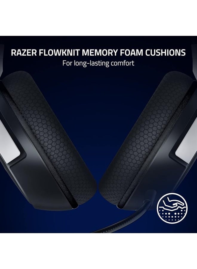 Razer Kaira X Wired Gaming Headset for Playstation 5 / PS5, PS4, PC, Mac, Mobile: 50mm Drivers - HyperClear Cardioid Mic - Memory Foam Cushions - On-Headset Controls - White & Black I RZ04-03970700-R3G1 - Image 5