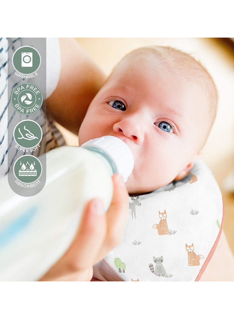 Moon Pack Of 2 Organic Muslin Bibs  - Image 4