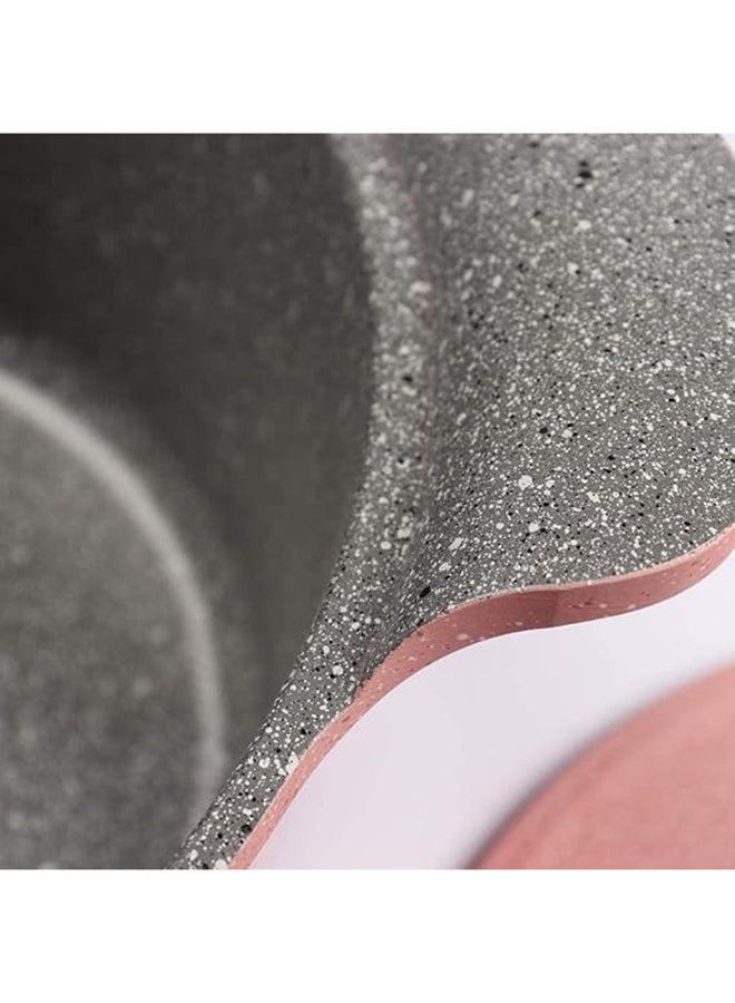 Neoflam - 8 Pieces Granite Xtrema Cookware Set Marble Pink 28cm - Image 1