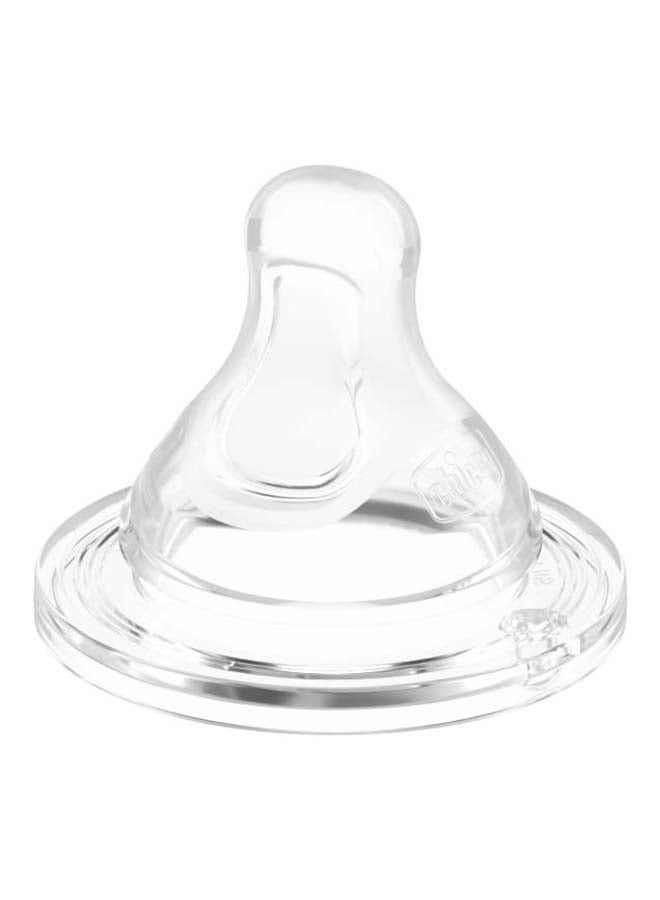شيكو زجاجة رضاعة بيرفكت 5 من السيليكون سعة 300 مل بتدفق بطيء للأطفال من عمر 4 شهور بلون محايد - Image 2