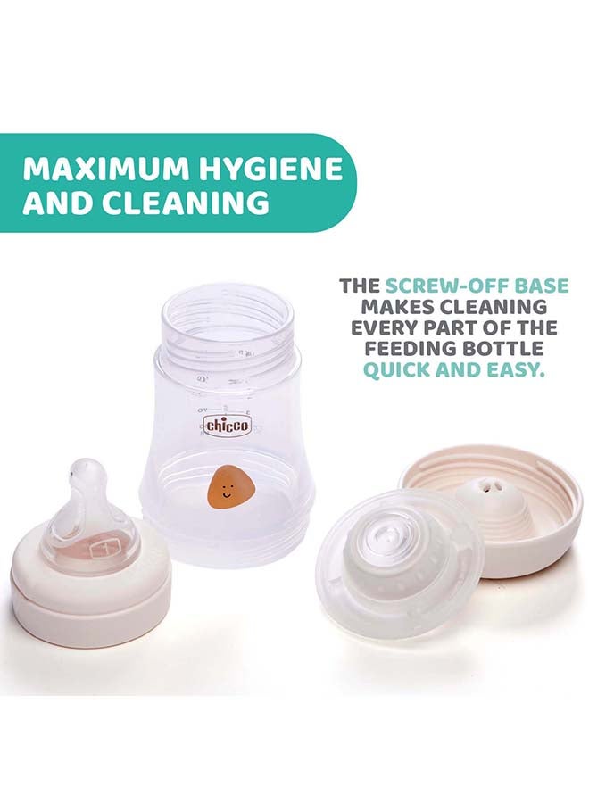 Chicco Perfect 5 Feeding Bottle 150Ml Slow Flow 0M+ Silicone, Neutral - Image 3