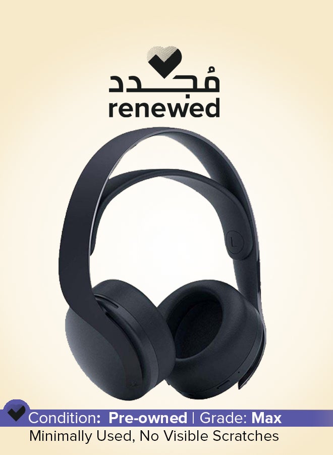 سوني متجدد – سماعة الرأس اللاسلكية بلاي ستيشن 5 بلس 3D – أسود - Image 1