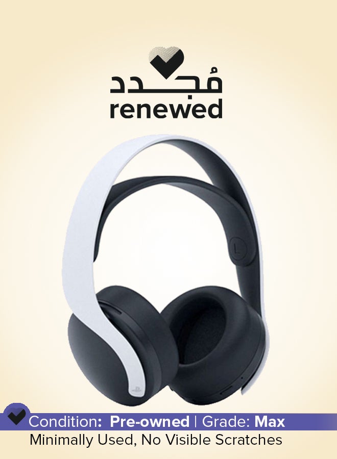 سوني متجدد – سماعة الرأس اللاسلكية بلاي ستيشن 5 بلس 3D – أبيض - Image 1