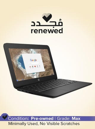 Renewed - Chromebook G5 EE Laptop With 11.6-Inch Display,Intel Celeron Processor/5th Gen/4GB RAM/16GB SSD/Chrome OS English Black - pnsku/N53359169A/45/_/1721631702/e4347ff3-1ae3-4912-9eaf-5963232defb2