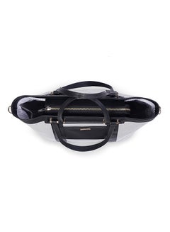 Sunveno La Mode Premium Diaper Bag With Tote Style And Zipped Pockets - Black  - Image 3