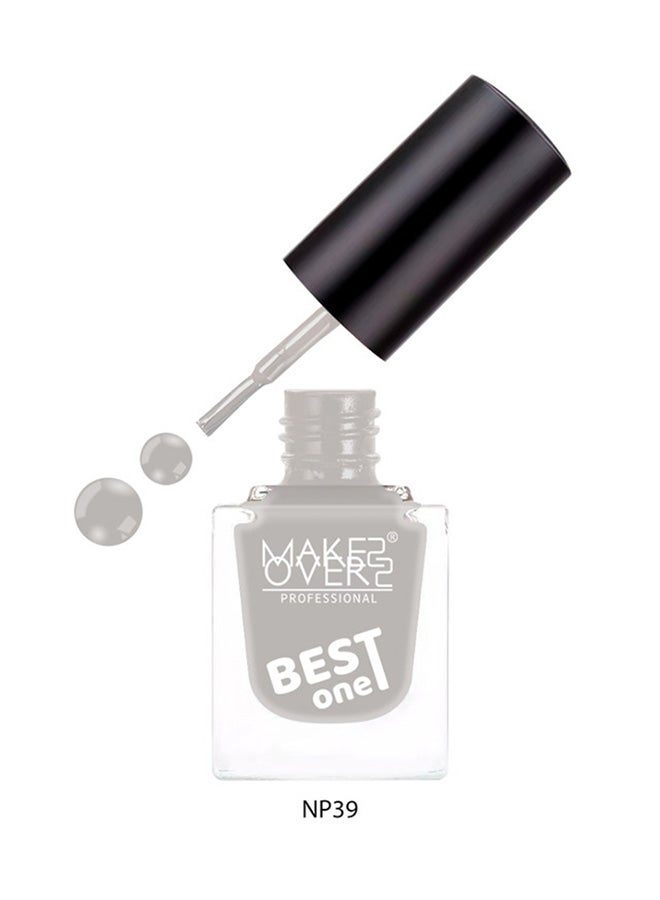 MAKE OVER 22 Best One Nail Polish NP039 HARBOR GRAY - Image 1