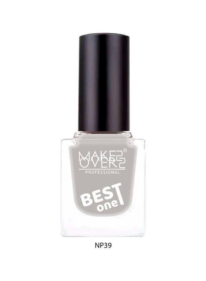 MAKE OVER 22 Best One Nail Polish NP039 HARBOR GRAY - Image 2