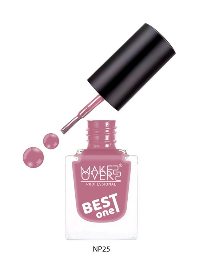 MAKE OVER 22 Best One Nail Polish NP025 ROSE ICE - Image 1