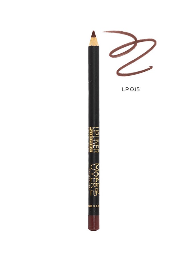 MAKE OVER 22 Lip Liner Waterproof Pencil Brown 