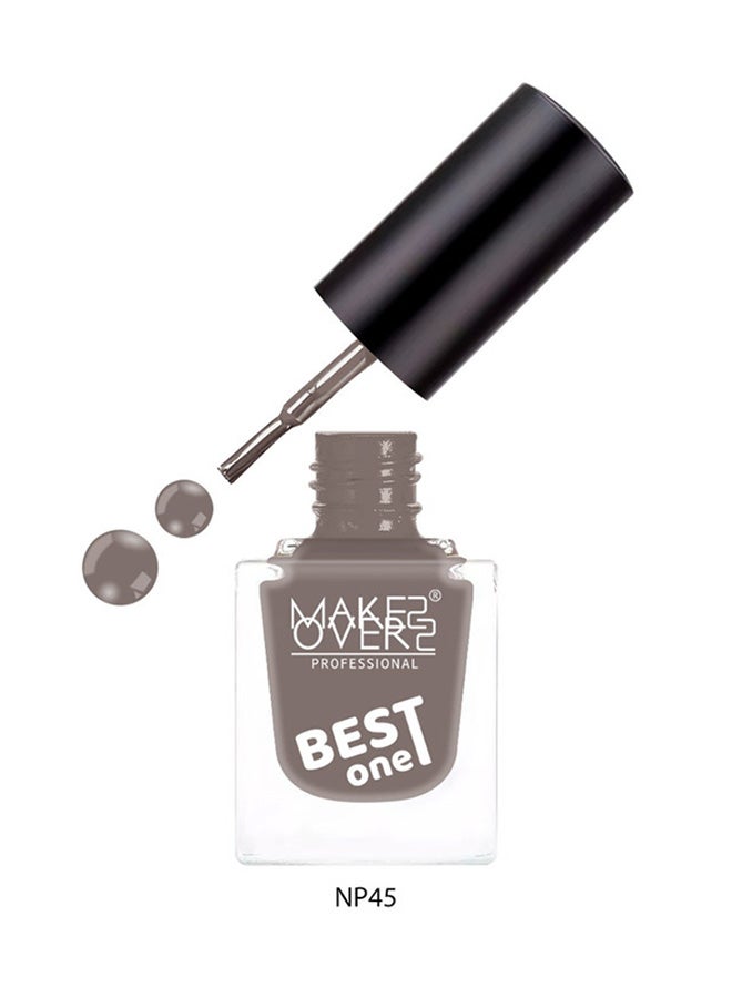 MAKE OVER 22 Best One Nail Polish NP045 Ash - Image 1