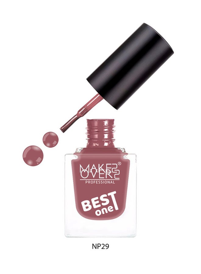 MAKE OVER 22 Best One Nail Polish NP029 Sangria - Image 1