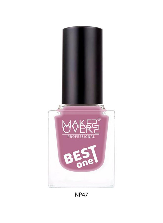 MAKE OVER 22 Best One Nail Polish NP047 Hot Pink - Image 2