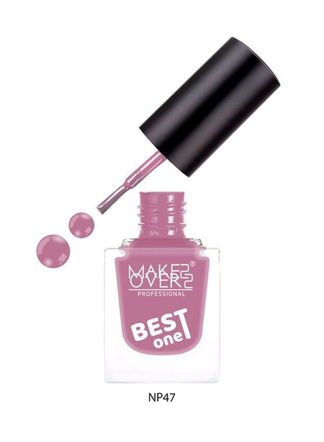 MAKE OVER 22 Best One Nail Polish NP047 Hot Pink - Image 1