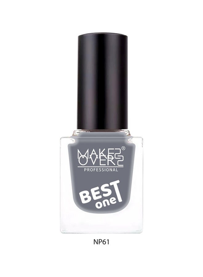 MAKE OVER 22 Best One Nail Polish NP061 IRON - Image 2