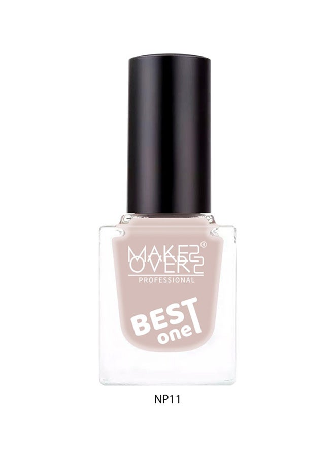 MAKE OVER 22 Best One Nail Polish NP011 Latte - Image 2