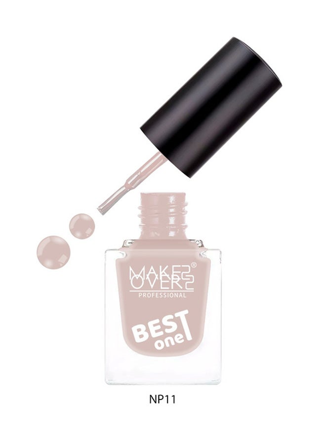 MAKE OVER 22 Best One Nail Polish NP011 Latte - Image 1