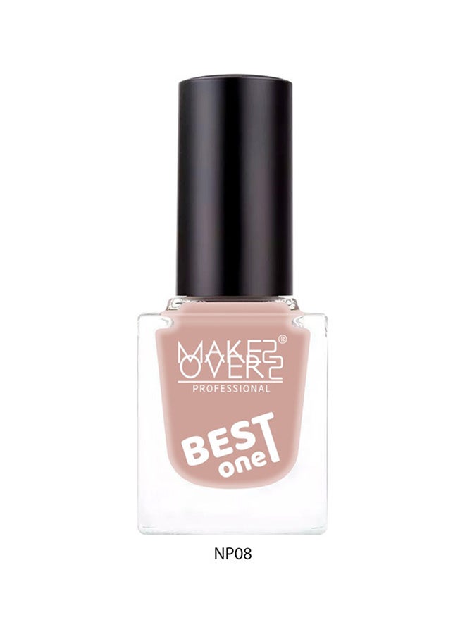MAKE OVER 22 Best One Nail Polish NP008 Sepia - Image 2