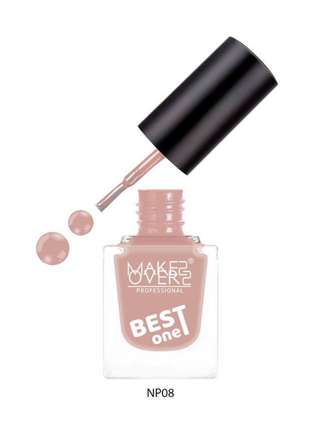 MAKE OVER 22 Best One Nail Polish NP008 Sepia - Image 1