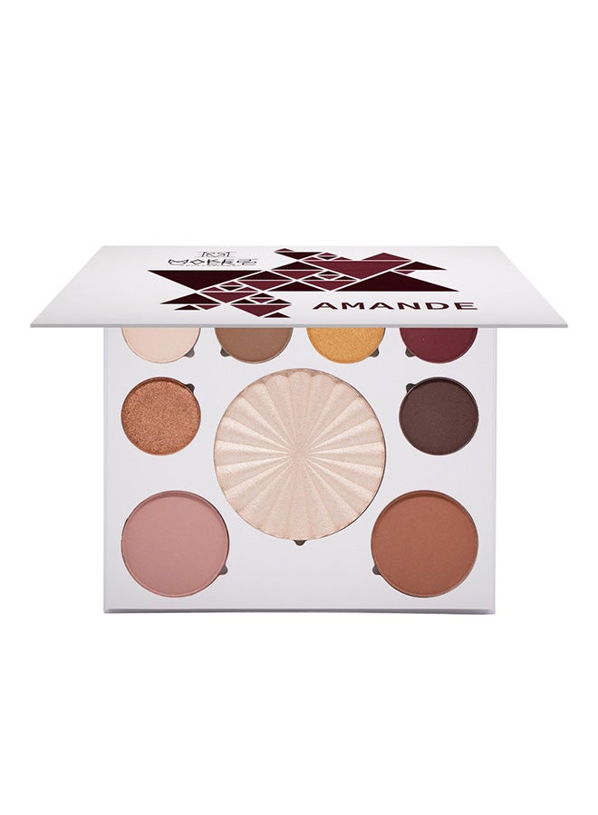 MAKE OVER 22 Face Contour Kit and Highlighter Amande Multicolour - Image 1