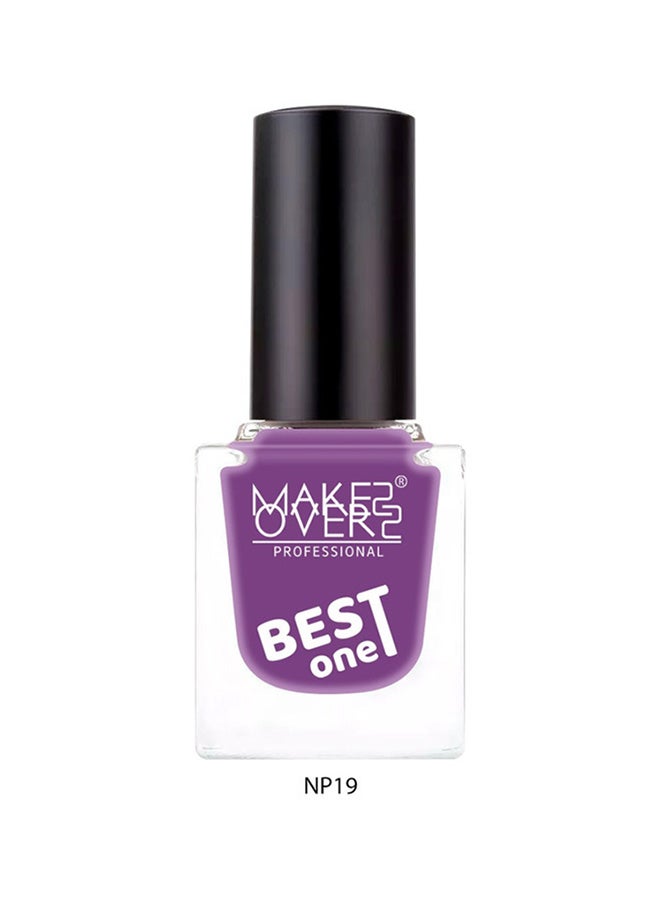 MAKE OVER 22 Best One Nail Polish NP019 Purple - Image 2