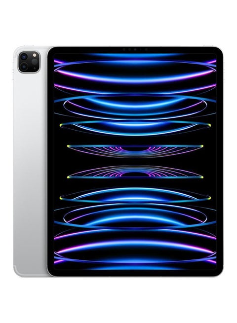 iPad Pro 2022 (الجيل السادس) مقاس 12.9 بوصة وسعة 256 جيجابايت بتقنية WiFi باللون الفضي - إصدار الشرق الأوسط