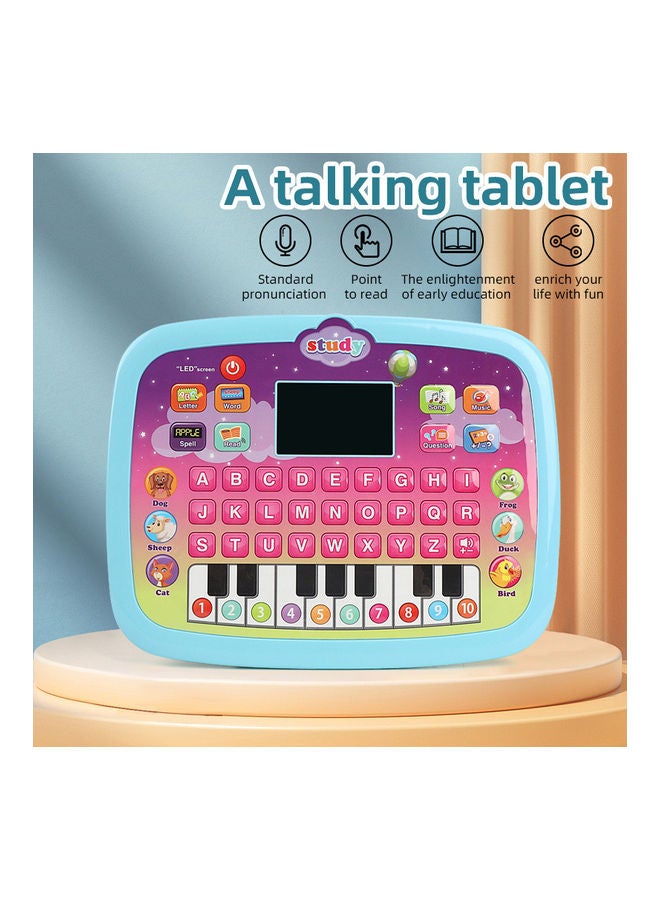 كيدل لعبة تعليمية للأطفال على شكل تابلت بشاشة LED لتعلم اللغة الإنجليزية مع آلية قراءة تعمل عند ضغط الأزرار 23.5X18.5X2.5سم - Image 4