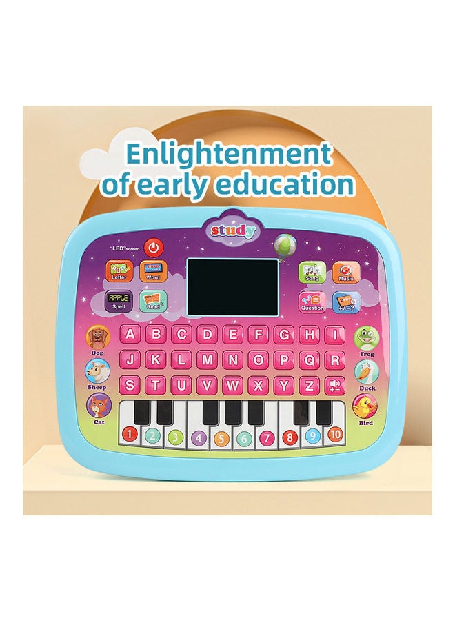 كيدل لعبة تعليمية للأطفال على شكل تابلت بشاشة LED لتعلم اللغة الإنجليزية مع آلية قراءة تعمل عند ضغط الأزرار 23.5X18.5X2.5سم - Image 3