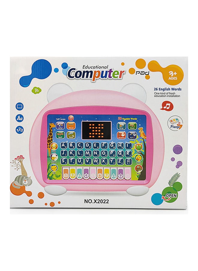 كيدل لعبة تعليمية للأطفال على شكل تابلت بشاشة LED لتعلم اللغة الإنجليزية مع آلية قراءة تعمل عند ضغط الأزرار 23.5X18.5X2.5سم - Image 5