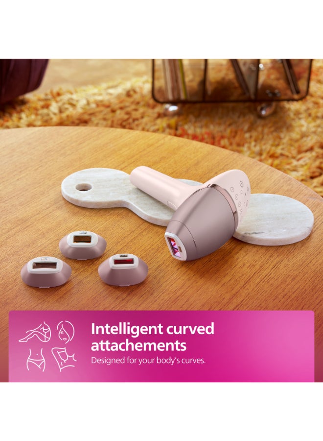 Philips - Philips Lumea IPL, Hair Removal, 9000 Series, SenseIQ Technology, 4 Attachments, Face, Body, Bikini, Underarm, Cordless Use, BRI958/60, Rose Gold, 60 Days Money Back Guarantee Pink - Image 1