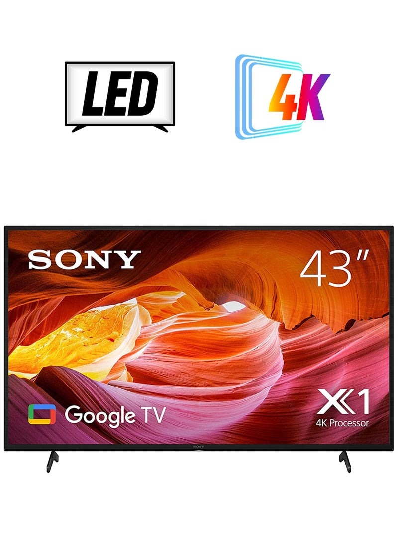 Sony 43 Inch HDR Google TV In 4K With A Billion Colors KD-43X75K Black  - Image 1