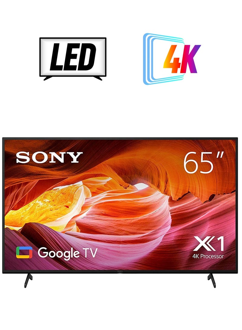 سوني تلفزيون جوجل 65 بوصة بتقنية HDR بدقة 4K مع مليار لون KD-65X75AK أسود KD-65X75AK أسود  - Image 1