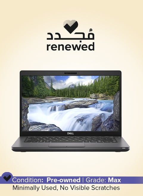 Renewed - Latitude 5400 Business Laptop With 14-Inch Display/IntelCore i5 8th Generation/8GB RAM DDR/256GB SSD/620MB Intel UHD Graphics/Windows 10 Pro Black