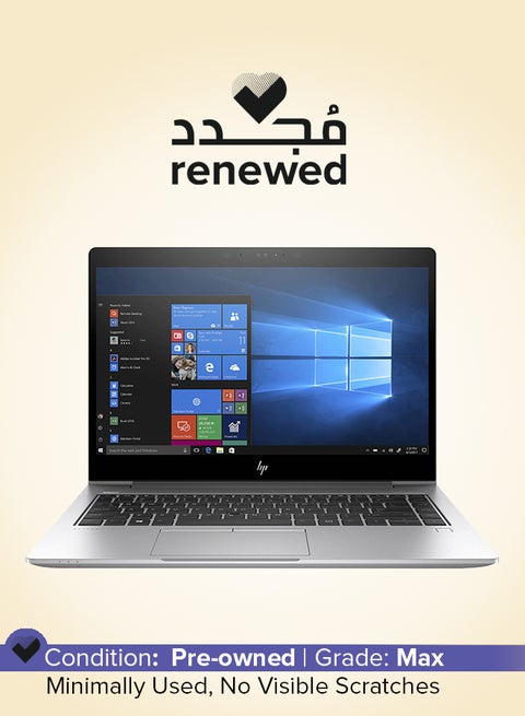 Renewed - Elitebook 840 G5 Laptop With 14-Inch Display,Intel Dual-Core i5 Processor/8th Gen/8GB RAM/256GB SDD/620MB Intel UHD Graphics/Window 10 Silver