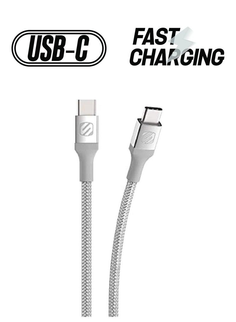 USB-A To USB-C Charge & Sync Cable White