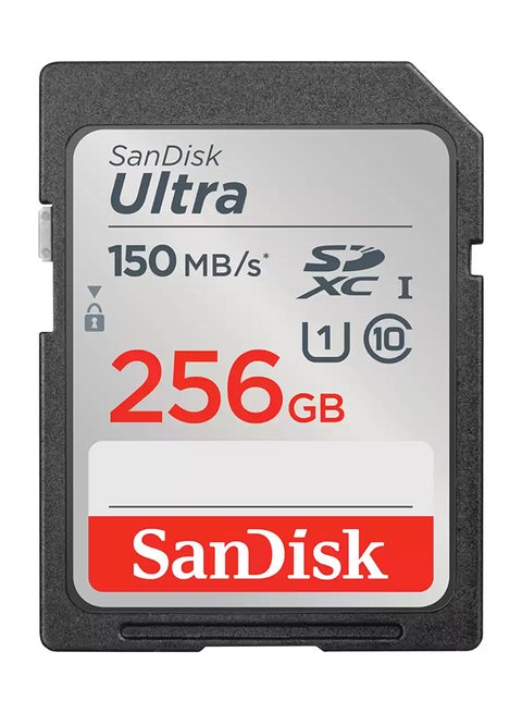 256 GB Ultra SDXC UHS-I Class10 Memory Card - 150MB/s for DSLR and Mirrorless Cameras SDSDUNC-256G-GN6IN 256 GB