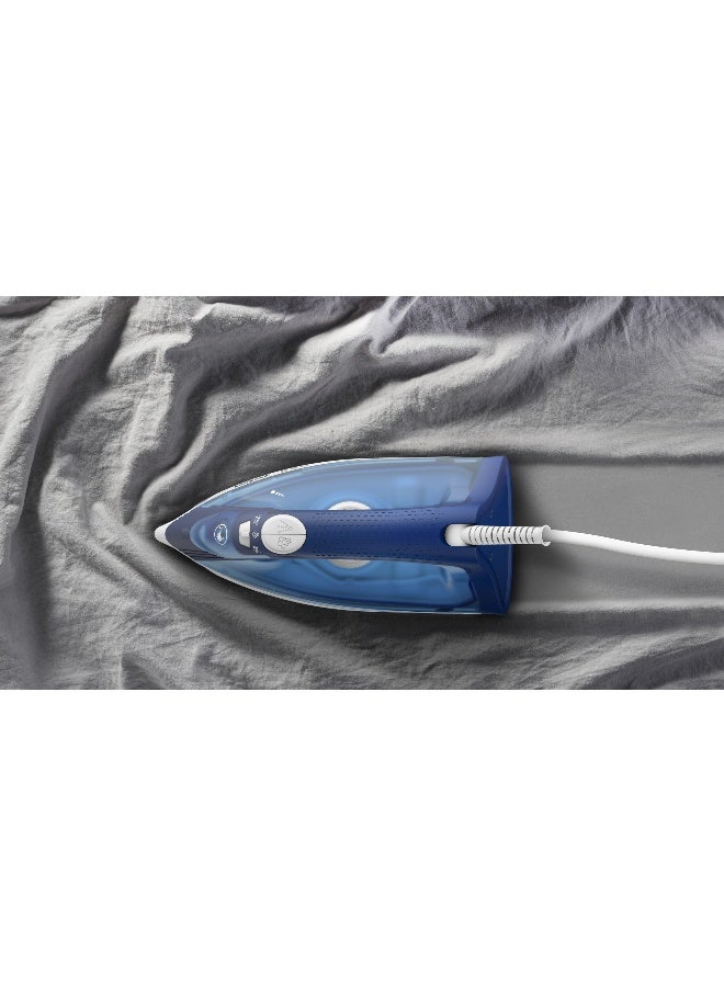 Tefal Steam Iron | Easy Steam | Iron Steamer |  Anti-scale | Non-stick | 220 ml 1200 W FV1941M0 Blue / White / Black - Image 5