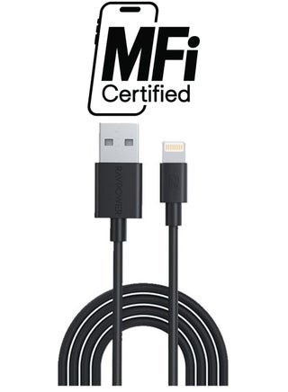 MFi Certified Power USB to 1M Lightning Cable Black - pnsku/N53361767A/45/_/1738233232/d766a6e8-fa2b-4938-8127-85a56cfcc234