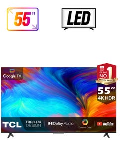 TCL 55 Inch 4K-Google Smart LED Ultra HDR TV 55P637 Black  - Image 1