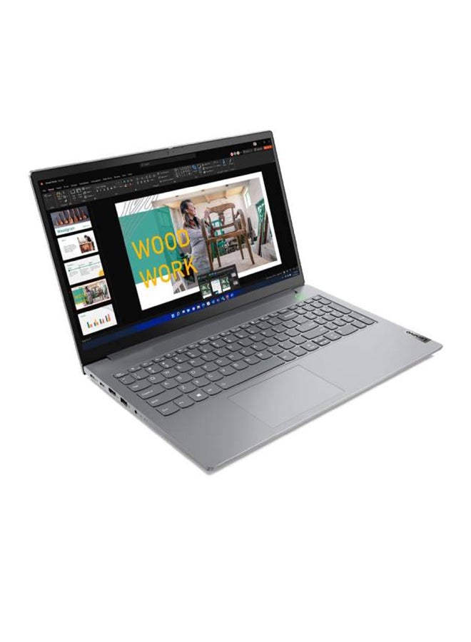 Lenovo ThinkBook 15 G4 Laptop With 15.6-Inch FHD Display, Core i5 Processor/8GB RAM/512GB SSD/Windows 11 Pro/ Intel Iris Xe Graphics/Fingerprint Reader English/Arabic Mineral Grey - Image 2