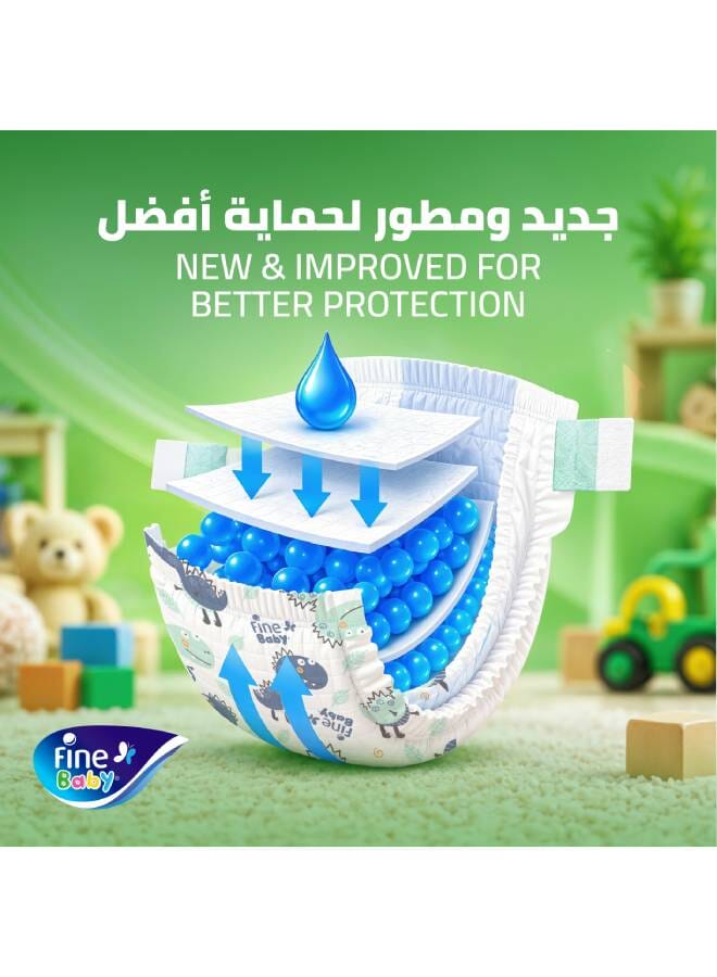فاين بيبي حفاضات أطفال مقاس ٥ ماكسي - وزن ١١-١٨ كجم -  ٧٦ حفاضة - Image 5