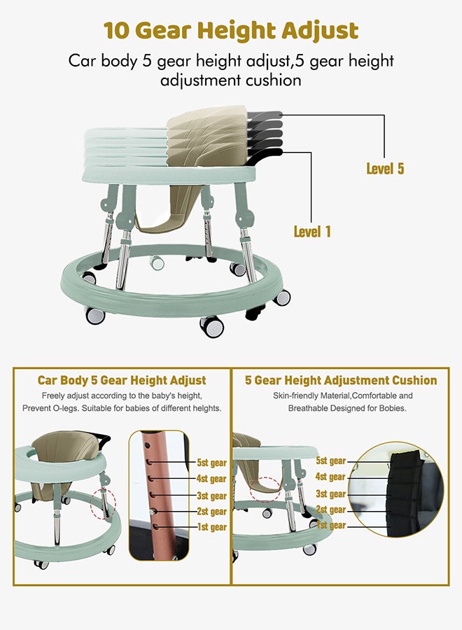 Kidle Multi Function Folding Rollover Prevention Baby Walker - Image 5