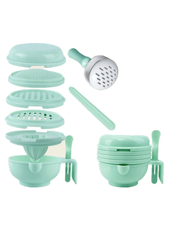 Kidle Baby Food Supplement Grinding Bowl Manual Puree Scissors Cooking Stick Machine Tool Set  - Image 1