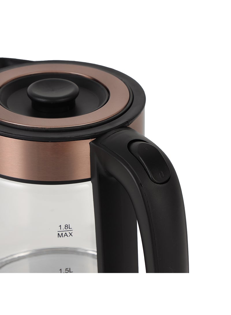 Olsenmark - Electric Glass Kettle With Water Level Indicator and Automatic Cut-Off 1.8 L 1500 W OMK7006 MULTI COLOUR - Image 1