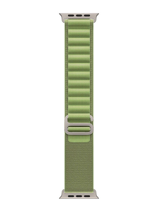 MARGOUN - Smart Watch 49mm Series 8 Ultra Waterproof Health Monitor Sport Fitness Tracker Big Display Alloy Case with Nylon Alpine Loop Band for iOS Android Green - Image 1