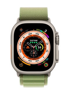 MARGOUN Smart Watch 49mm Series 8 Ultra Waterproof Health Monitor Sport Fitness Tracker Big Display Alloy Case with Nylon Alpine Loop Band for iOS Android Green  - Image 4