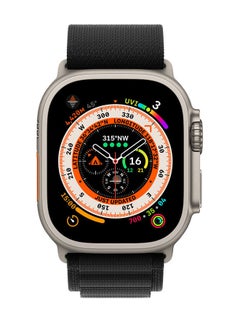 MARGOUN Smart Watch 49mm Series 8 Ultra Waterproof Health Monitor Sport Fitness Tracker Big Display Alloy Case with Nylon Alpine Loop Band for iOS Android Black  - Image 4